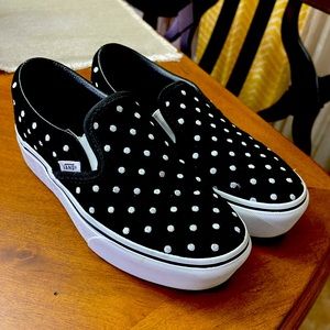 Woman’s Polka Dot Platform Vans